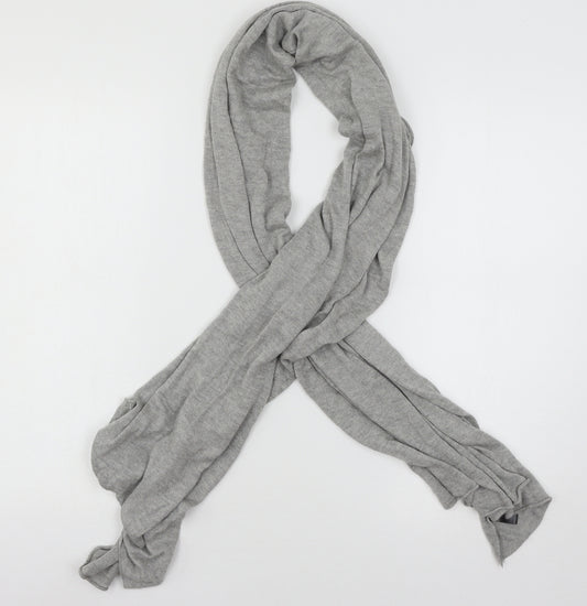 Front view of John Lewis women’s grey knit scarf