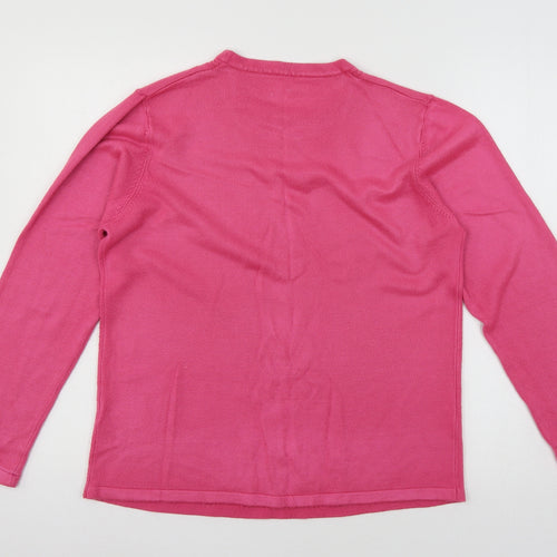 Sarah Hamilton Womens Pink  Knit Pullover Jumper Size L