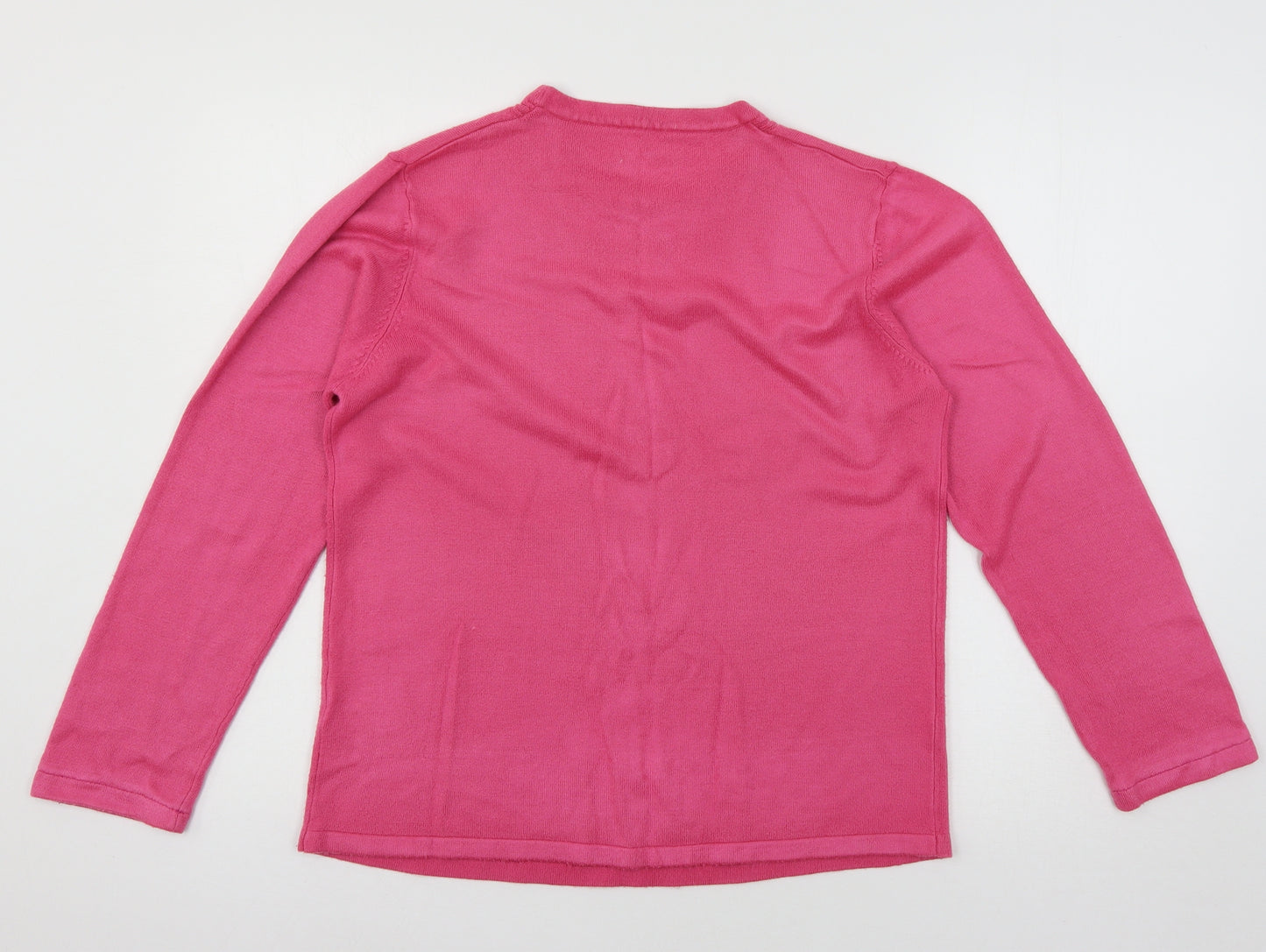 Sarah Hamilton Womens Pink  Knit Pullover Jumper Size L