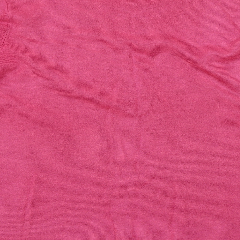 Sarah Hamilton Womens Pink  Knit Pullover Jumper Size L