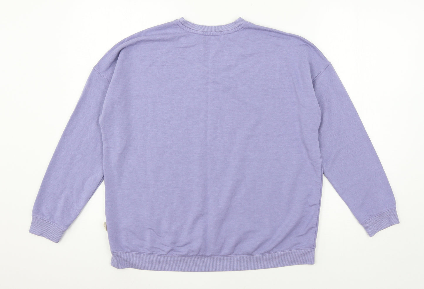 Love to Lounge Womens Blue Solid Jersey Top Pyjama Top Size 10