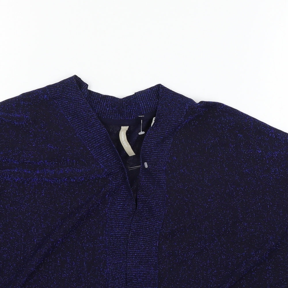 Anthology Womens Blue  Knit Cardigan Jumper Size 20