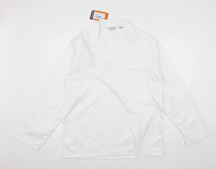 Portwest Mens White Button-Up Size M - Pullover