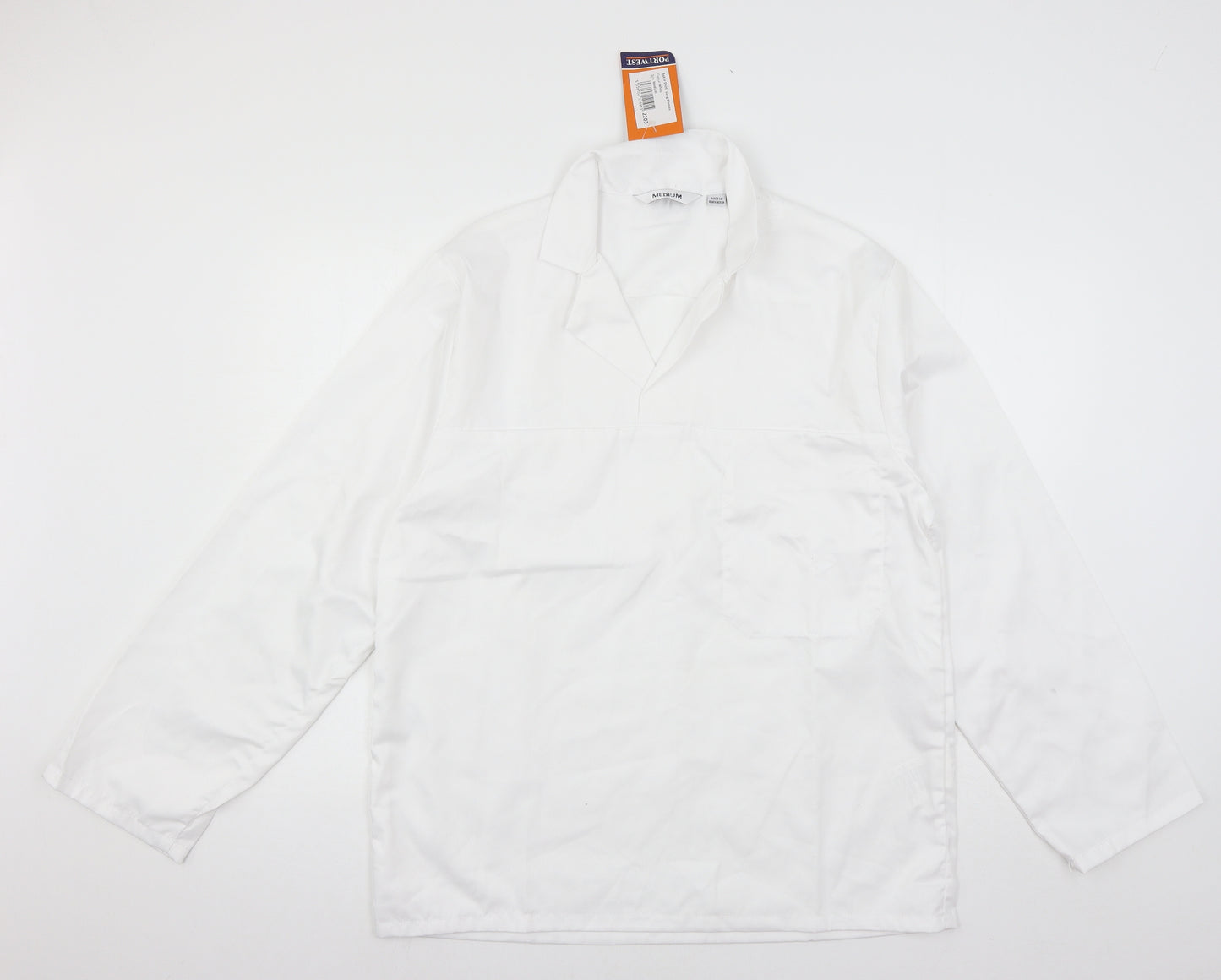 Portwest Mens White    Button-Up Size M  - Pullover