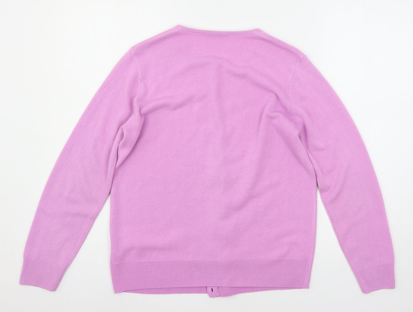 Marks and Spencer Womens Purple  Knit Cardigan Jumper Size 12