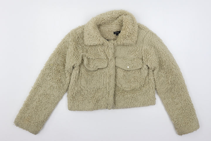 Rising Womens Beige  Microfibre Jacket  Size S