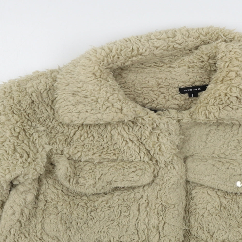 Rising Womens Beige  Microfibre Jacket  Size S