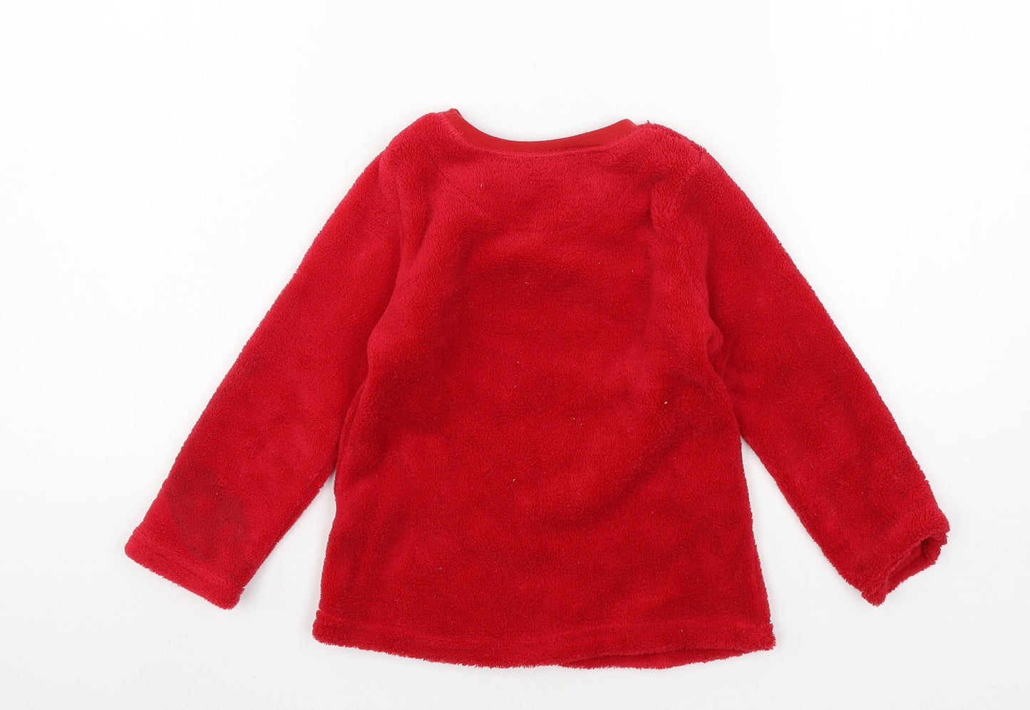 Young Dimension Girls Red Solid Microfibre Top Pyjama Top Size 3-4 Years  - Minnie Mouse