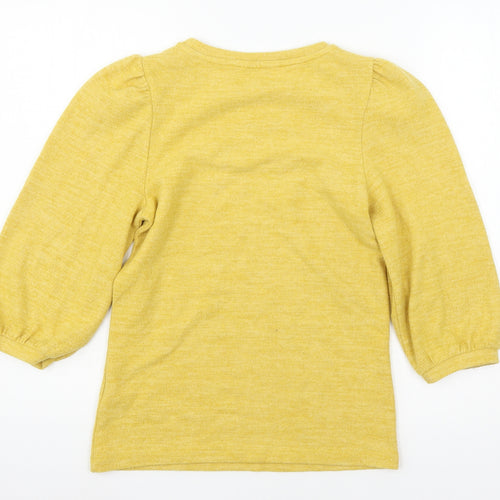 NEXT Womens Yellow  Jersey Pullover Jumper Size 6