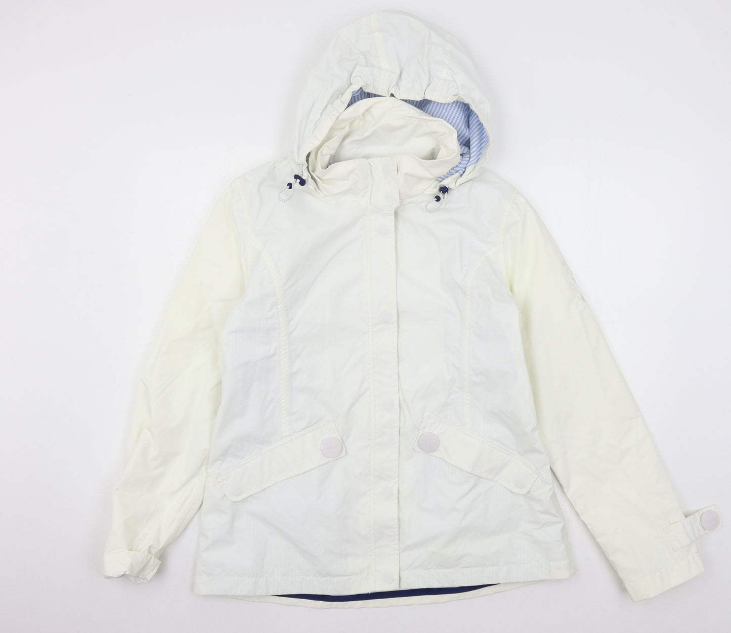Sea Salt Womens Ivory   Rain Coat Coat Size 14