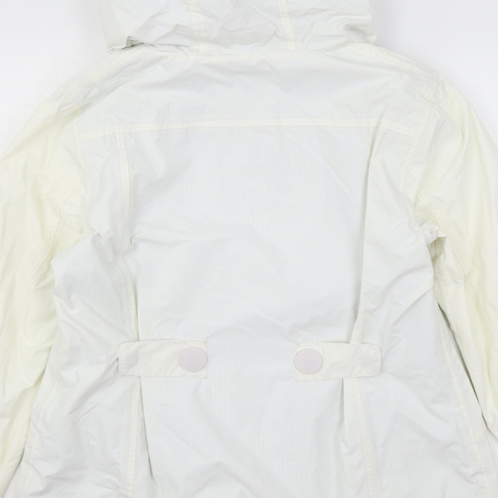 Sea Salt Womens Ivory   Rain Coat Coat Size 14