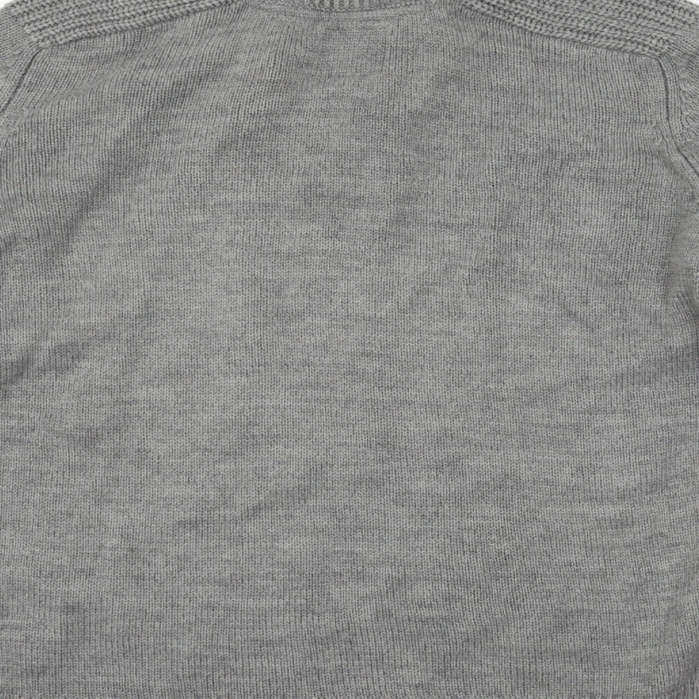 Broken Standard Mens Grey  Knit Pullover Jumper Size 2XL