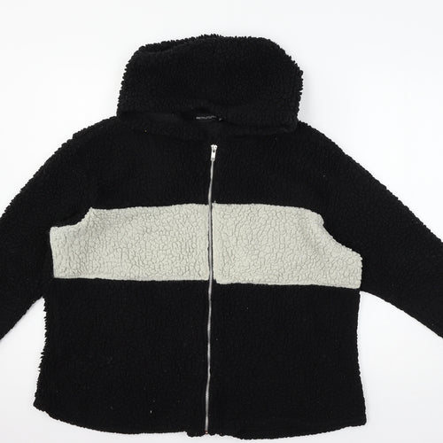 PRETTYLITTLETHING Womens Black   Jacket  Size 10