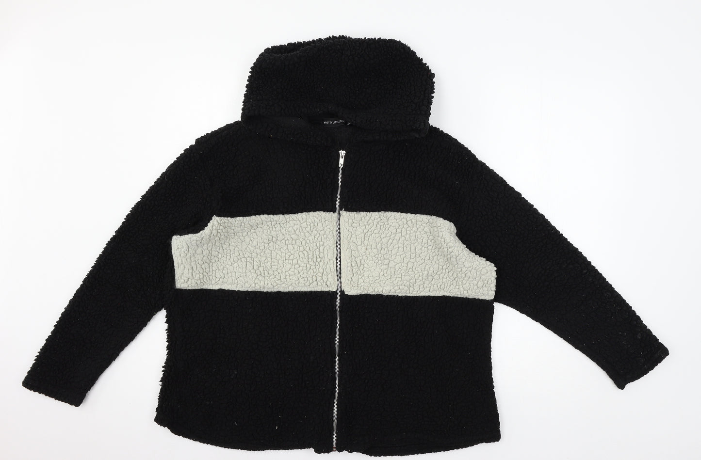 PRETTYLITTLETHING Womens Black   Jacket  Size 10