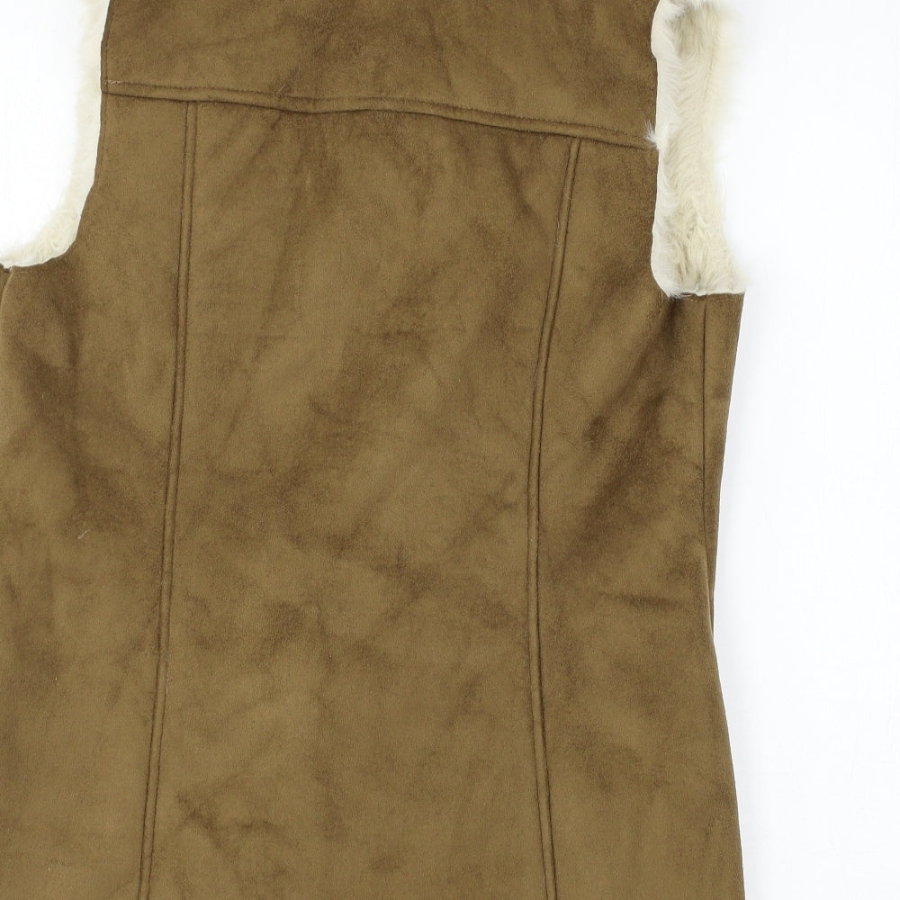 F&F Womens Brown  Velour Jacket  Size 12