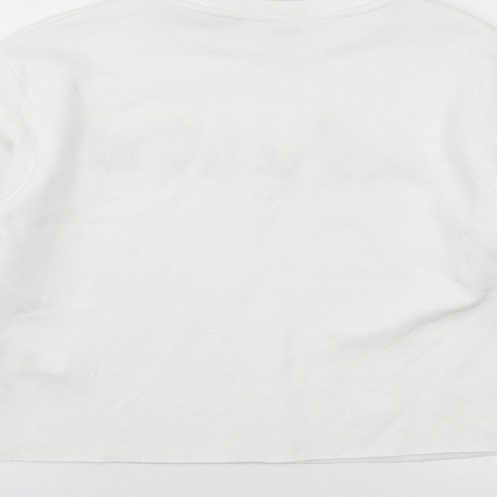 Disney Womens White  Jersey Pullover Sweatshirt Size 10  - Lion King