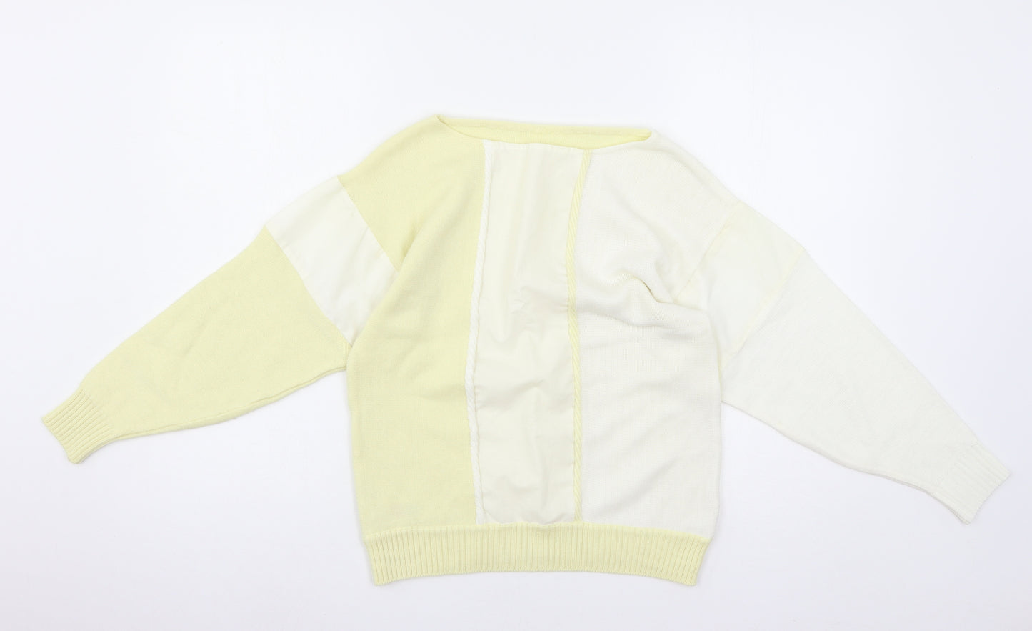 St Michael Womens Yellow  Knit Pullover Jumper Size 12