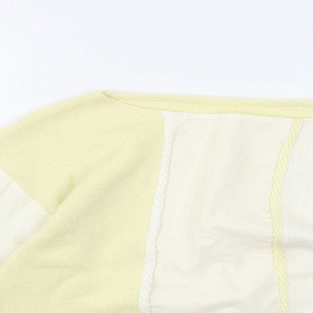 St Michael Womens Yellow  Knit Pullover Jumper Size 12