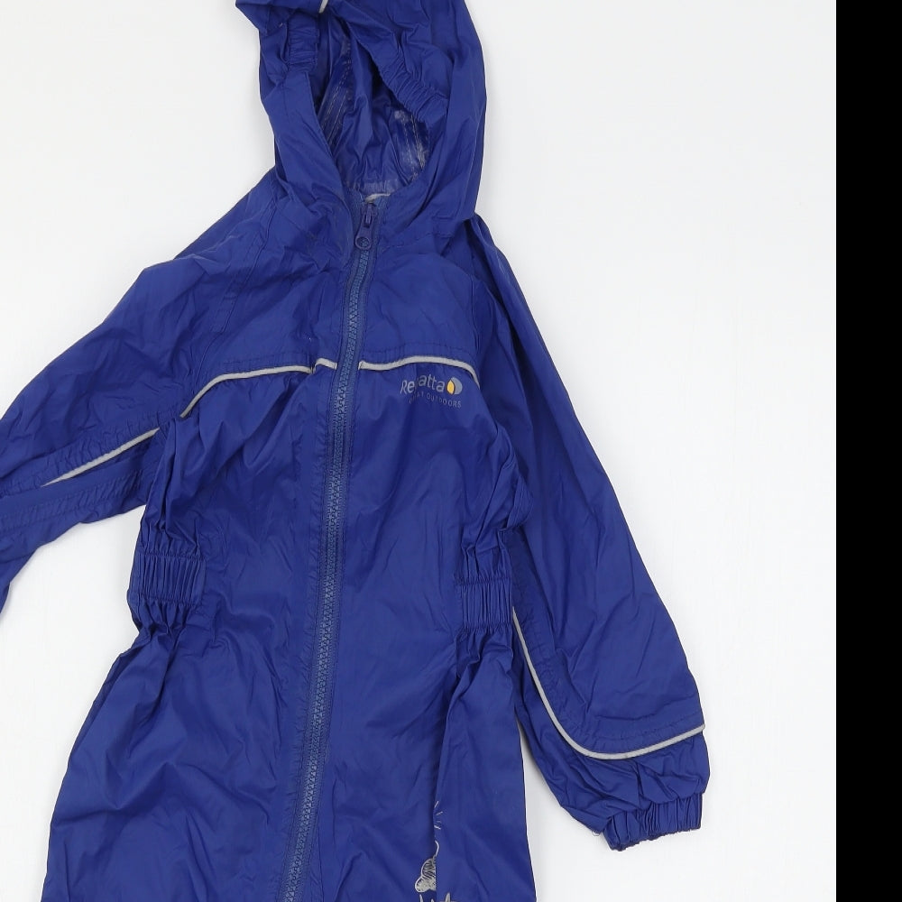 Regatta Boys Blue   Rain Coat Coat Size 2-3 Years