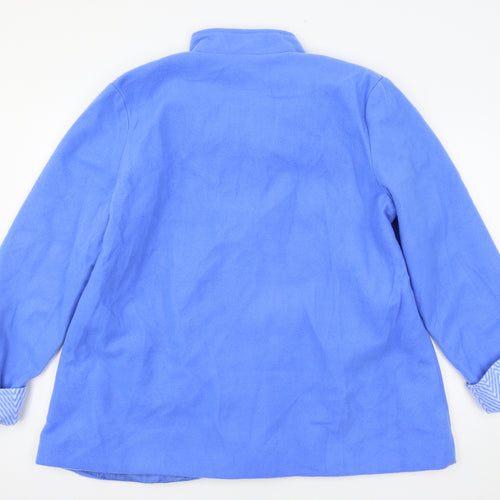 Anne De Lancay Womens Blue   Pea Coat Coat Size 20