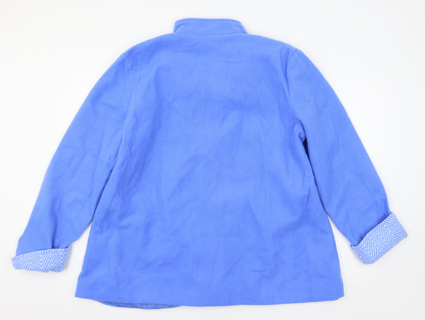 Anne De Lancay Womens Blue   Pea Coat Coat Size 20