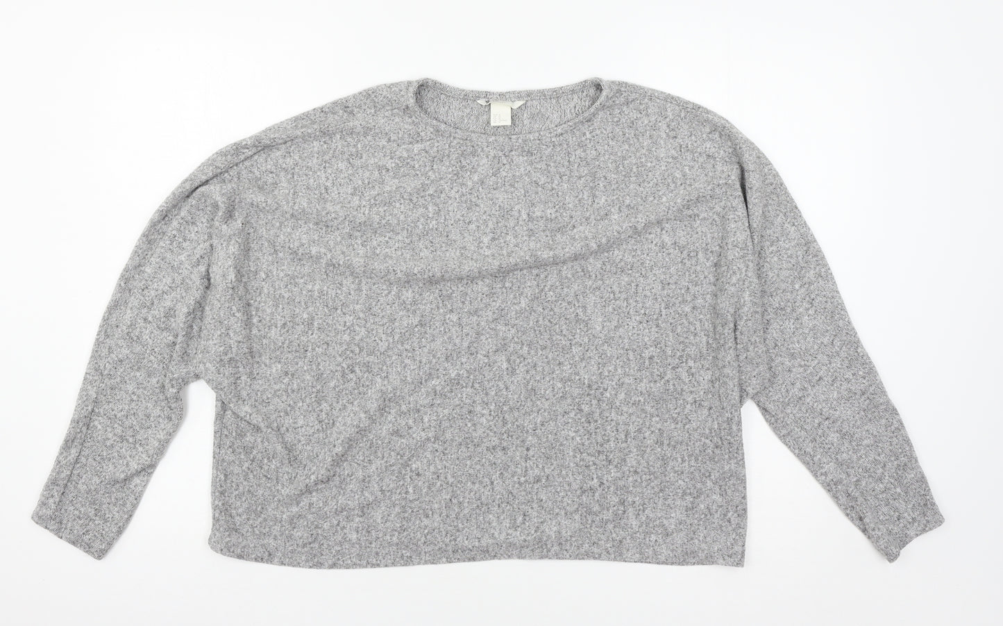 H&M Womens Grey  Jersey Pullover Jumper Size M
