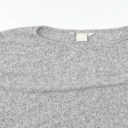 H&M Womens Grey  Jersey Pullover Jumper Size M