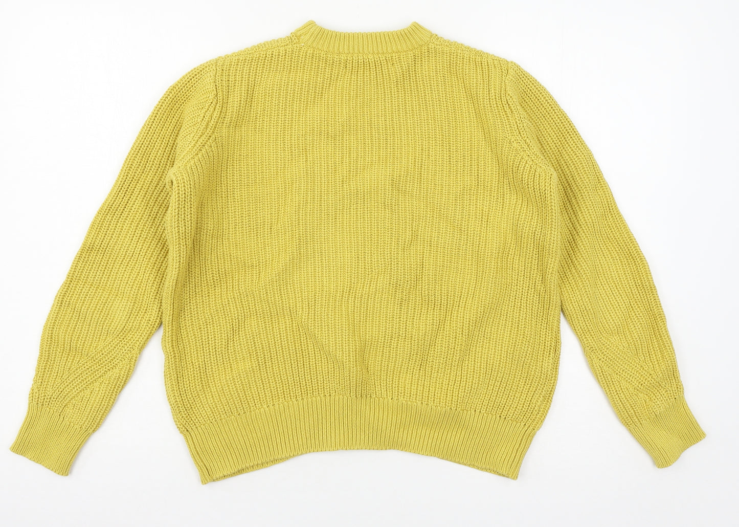 Marks and Spencer Womens Yellow  Knit Pullover Jumper Size S