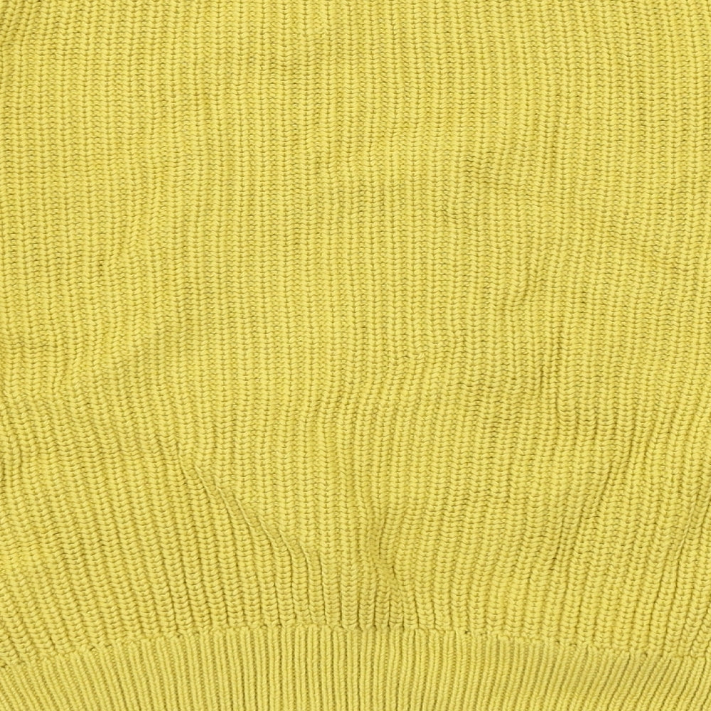 Marks and Spencer Womens Yellow  Knit Pullover Jumper Size S