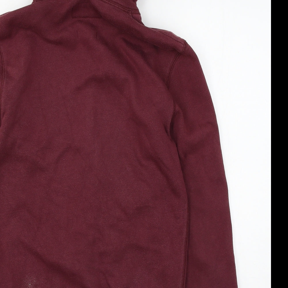 Jack Wills Womens Purple  Jersey Full Zip Hoodie Size XS