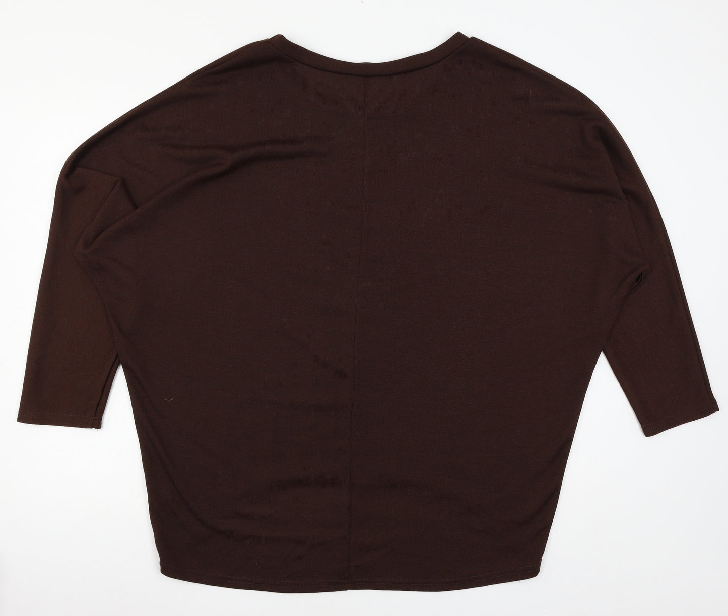 Zanza Womens Brown  Knit Pullover Jumper Size XL