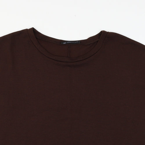 Zanza Womens Brown  Knit Pullover Jumper Size XL