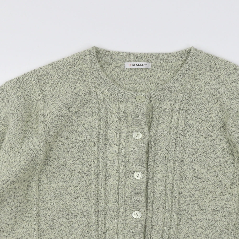 Damart Womens Ivory  Knit Cardigan Jumper Size 18