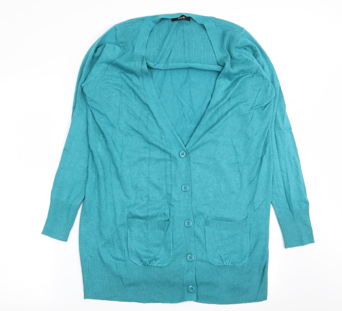 Asda George Womens Green   Cardigan Jumper Size 20