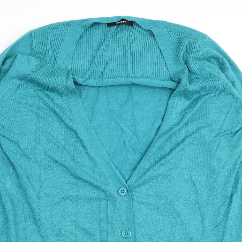 Asda George Womens Green   Cardigan Jumper Size 20
