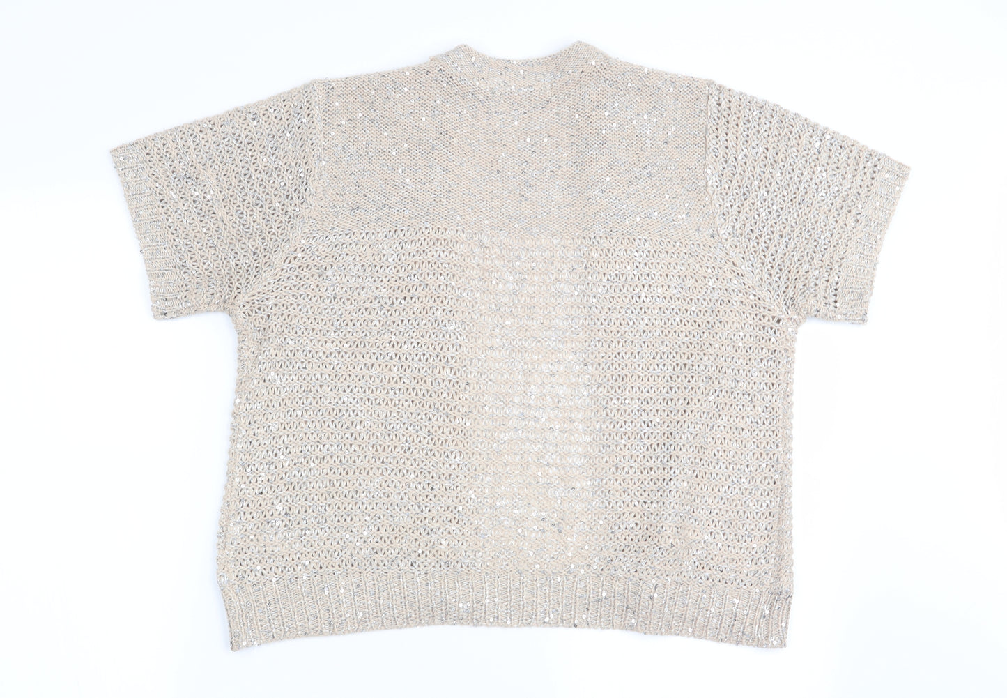 Asda George Womens Gold   Cardigan Jumper Size 18