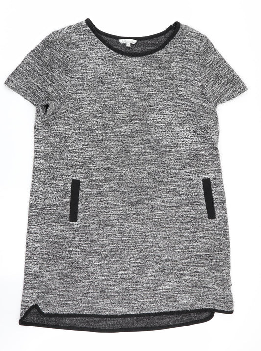 Front view of Peacocks women’s grey a-line