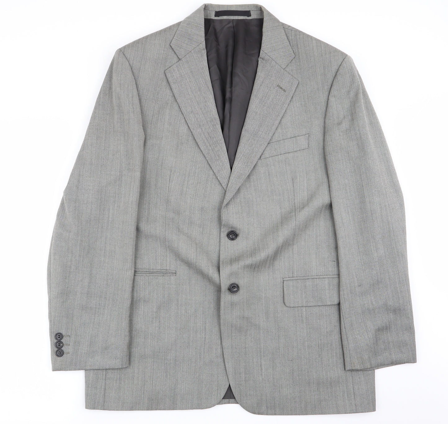 M&S Mens Grey Geometric  Jacket Blazer Size M