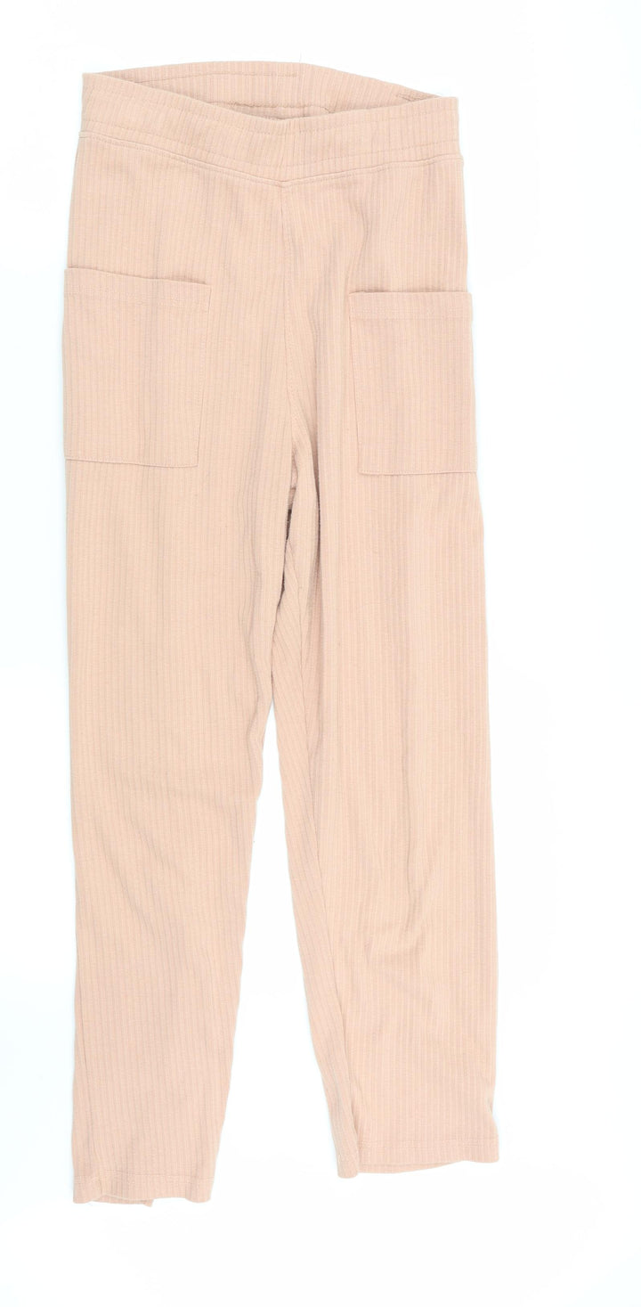 Missguided Womens Beige Trousers Size 8 L24 in - Stretch waistband