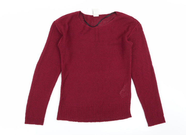VERO MODA Womens Red Pullover Jumper Size S