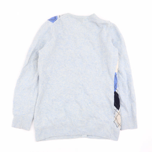 james pringle Mens Multicoloured Argyle/Diamond  Cardigan Jumper Size S