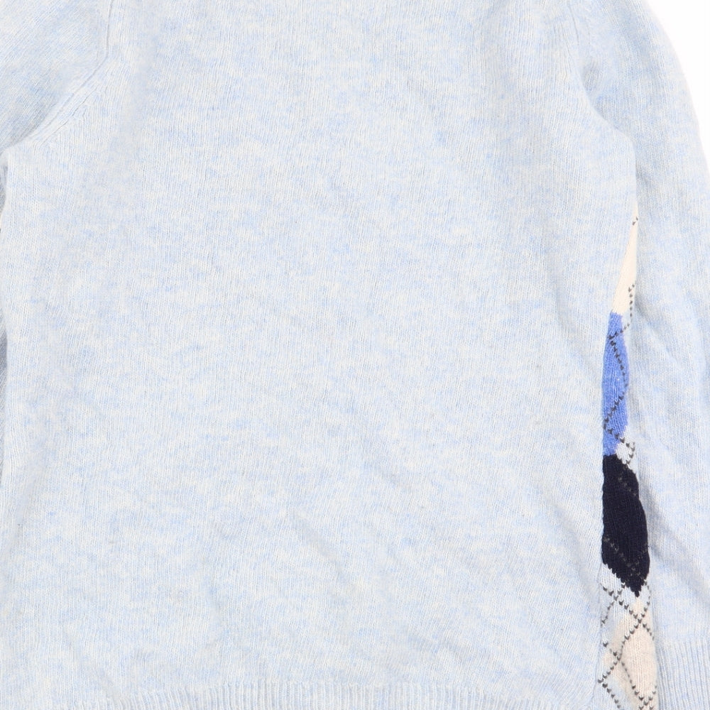 james pringle Mens Multicoloured Argyle/Diamond  Cardigan Jumper Size S