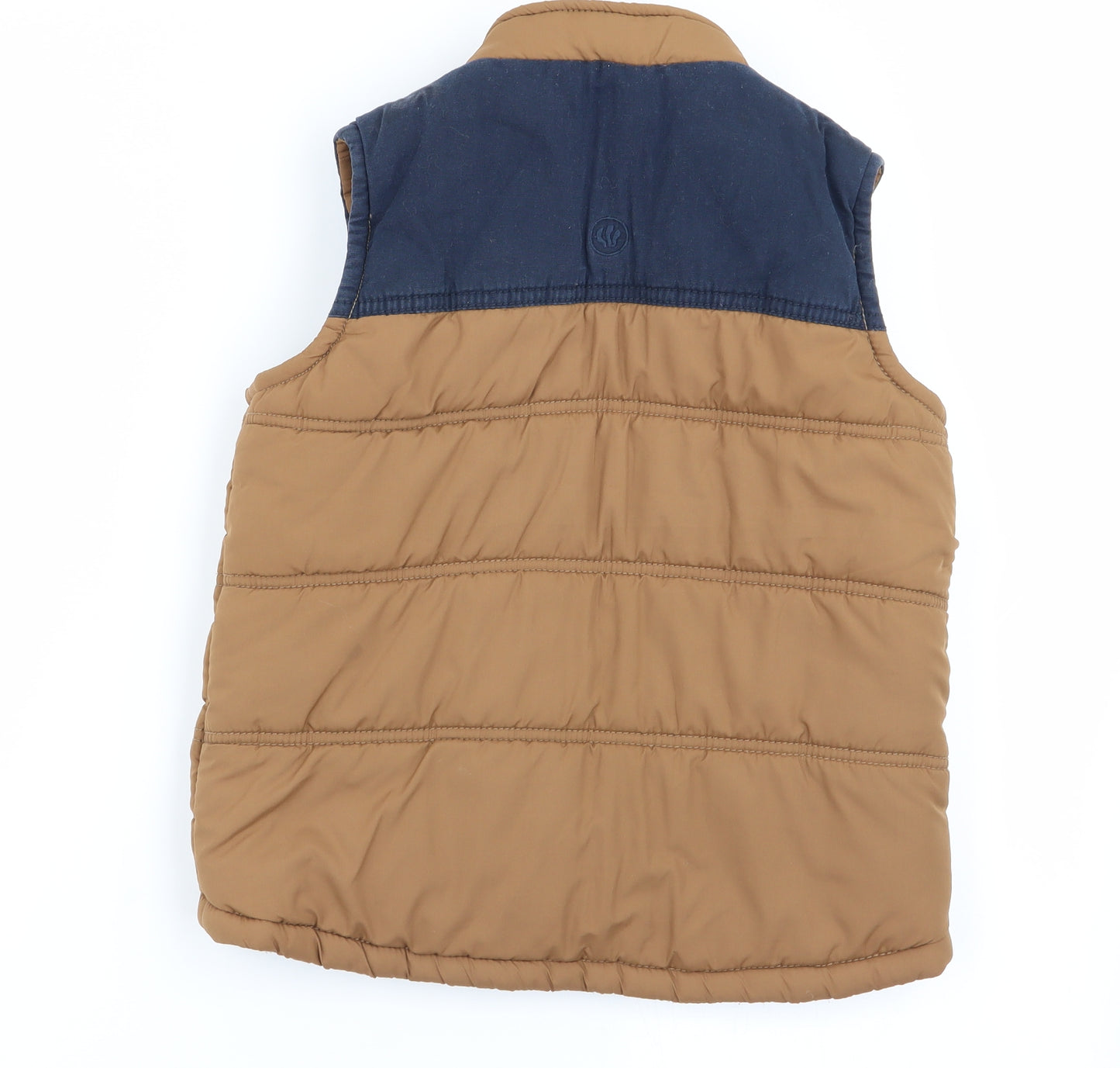 Fat Face Boys Brown   Gilet Coat Size 6-7 Years