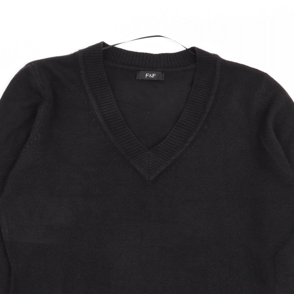 F&F Womens Black   Pullover Jumper Size 10