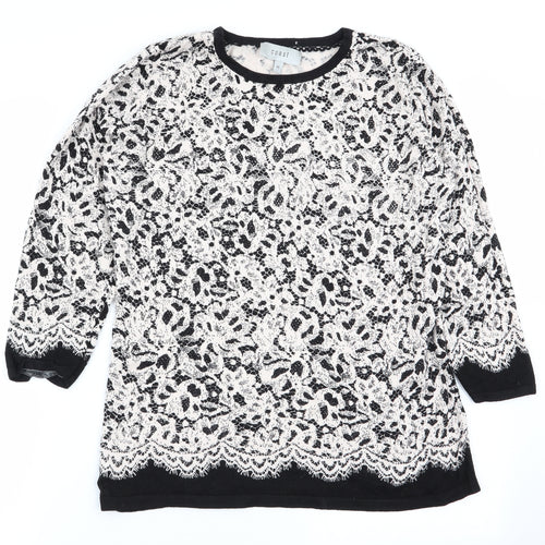 Coast Womens Multicoloured Floral  Pullover Jumper Size M
