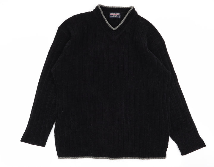 Cedar Wood State Mens Black   Pullover Jumper Size M