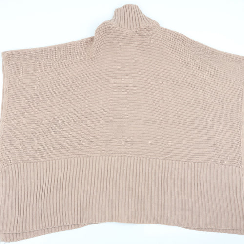 River Island Womens Beige   Full Zip Jumper Size S  - poncho