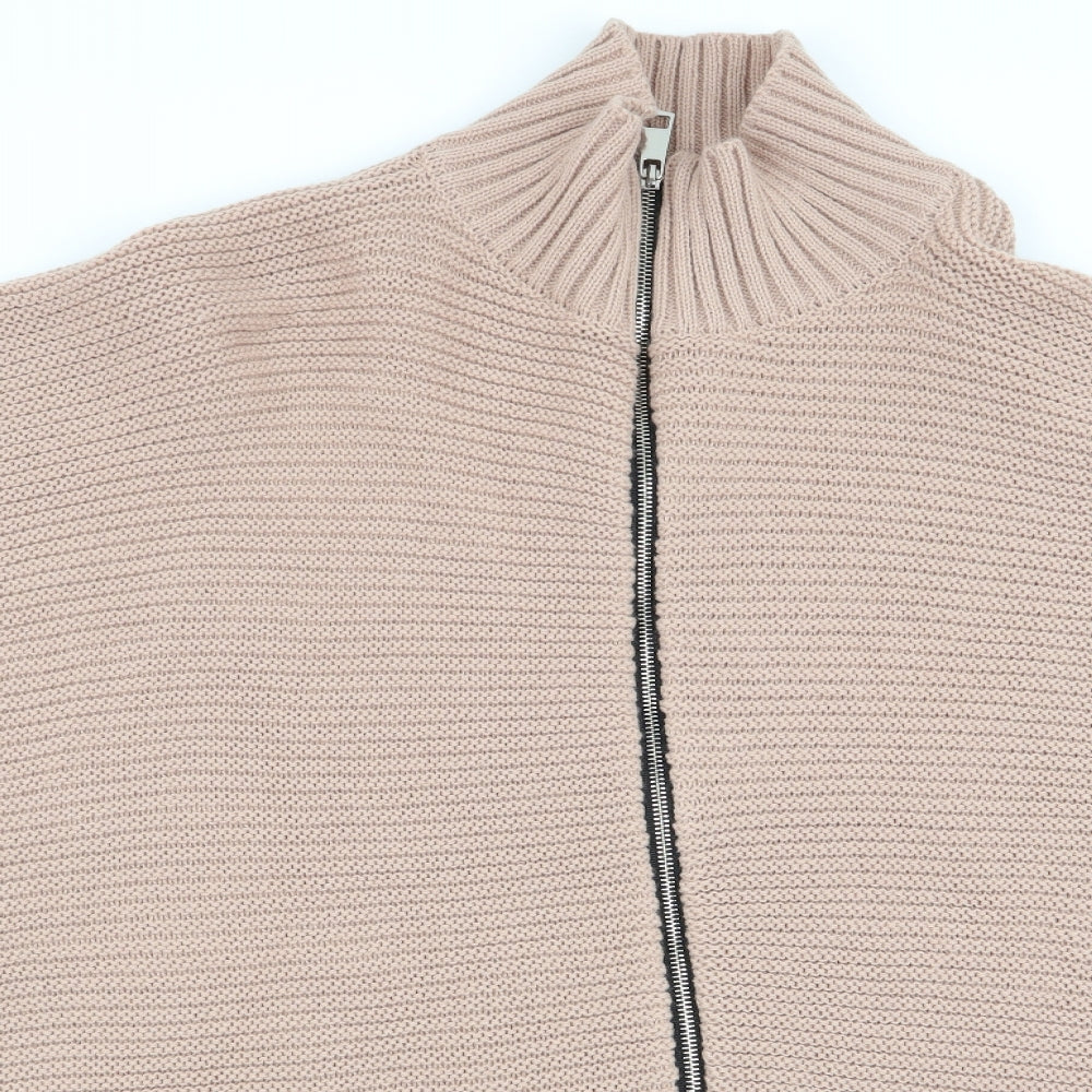 River Island Womens Beige   Full Zip Jumper Size S  - poncho