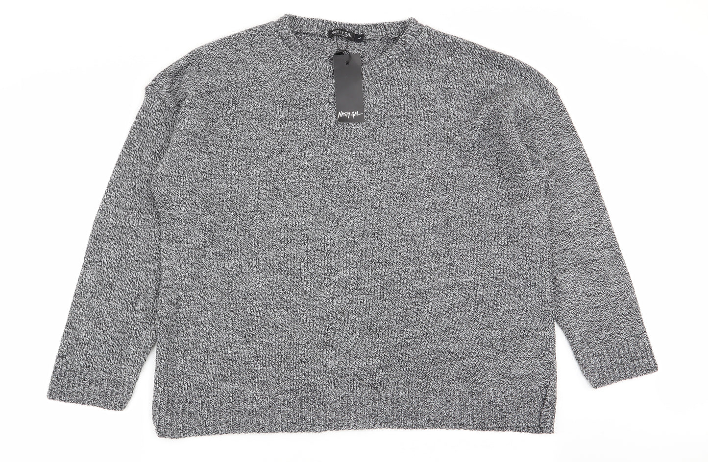 nastygal Womens Grey   Pullover Jumper Size L