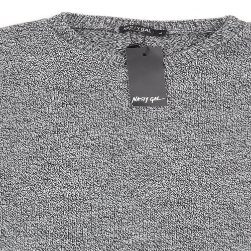 nastygal Womens Grey   Pullover Jumper Size L